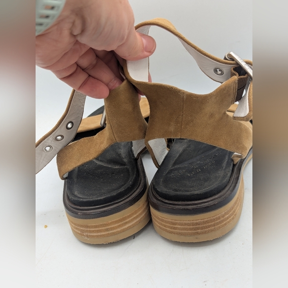 RAG & BONE SLAYTON SANDAL ANKLE ITALIAN LEATHER GOLDEN BROWN 38.5 - Picture 8 of 8